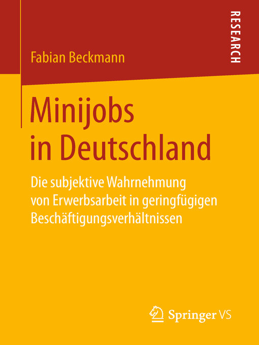 Title details for Minijobs in Deutschland by Fabian Beckmann - Available